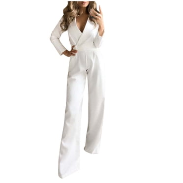 Bigersell Combinaisons Amples pour Femmes Combinaison Combinaisons pour Femmes Sans Manches avec Poche Couleur Unie Pantalon Droit Ample Combinaison Mode Pantalon Combinaisons Décontractées pour Dames