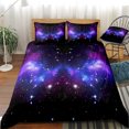 thumbnail image 1 of Move Over Purple Galaxy Bedding Sets Queen Galaxy Duvet Cover Set Galaxy Pattern Microfiber No Filling, 1 of 9