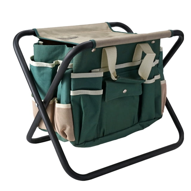 Portable Folding Stool, Folding Stool Garden Stool Cloth Bag Set Outdoor Cloth Folding Chair Multi Function Garden, Folding Chair