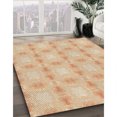 thumbnail image 3 of Ahgly Company Tapis d'Intérieur Lavable à la Machine, Carré, Transitionnel, Brun Or, Tapis de Zone, 7 Pieds Carré, 3 of 7