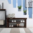 thumbnail image 4 of Convenience Concepts Oxford Utility Mudroom Bench in Espresso Wood Finish, 4 of 9