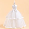 thumbnail image 4 of RXIRUCGD 2025 Summer Clothes for Kids Children's Sleeveless Round Neck Exquisite Three-dimensional Embroidered Flower Mesh Princess Cake Dress Dress Evening Dress Dress Dress, 4 of 8