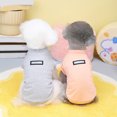 thumbnail image 3 of CBFFDC Pet T-shirt Pet Shirt Round Neck Exquisite Hemming Simple Style Soft Summer Sleeveless Top, 3 of 7