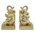 thumbnail image 3 of Sagebrook Home 15089 S/2 POLYRESIN ELEPHANT BOOKENDS, GOLD, 3 of 3