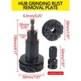 thumbnail image 3 of Chmadoxn Rust Removal Tool Hub Cleaning Tool Brake Hub Resurfacing Kit Wheel Cleaner Polishing Maintenance Automotive Tool Portable Rust Remover Cleaner Kit Rust removal and maintenance, 3 of 9