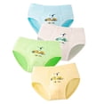 thumbnail image 1 of MIASHUI Caleçons Courts en Coton pour Garçons, Doux, sous-Vêtements pour Tout-Petits, Lot de 4, Bleu, 7-8 Ans, 1 of 3