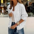 thumbnail image 4 of Simua Veste à Paillettes pour Femmes Mode Décontractée Manches Longues Fermeture Éclair Frontale Blazer Bomber de Fête avec Poches, 4 of 7