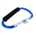 thumbnail image 2 of (6 Pack) Aluminum Multi-Color Carabiner Spring Clip Keychain Blue Jumbo, 2 of 5