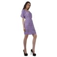 thumbnail image 4 of Moomaya Robes Décontractées pour Femmes Courtes Imprimées Robe Fluide à Col en V pour Femmes Grande Taille, 4 of 6