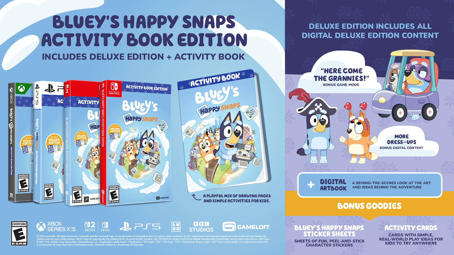Jeu vidéo Bluey's Happy Snaps: Activity Book Edition pour (Nintendo Switch)