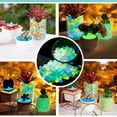 thumbnail image 2 of Lttoisl Luminous Glow-in-the-Dark Garden Pebbles, Decorative Stones for Outdoor Landscaping, No Power Needed, Long-Lasting Luminous Material, Irregular Shape, 50-Piece Bag, Assorted Sizes, 2 of 8