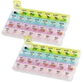 thumbnail image 1 of MEDca Monthly Pill Organizer, 2 pack - 28 Compartment Medication Container, 1 of 8