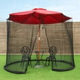 thumbnail image 2 of Gymax 9/10FT Umbrella Table Screen Cover Mosquito Bug Insect Net Outdoor Patio Netting, 2 of 9