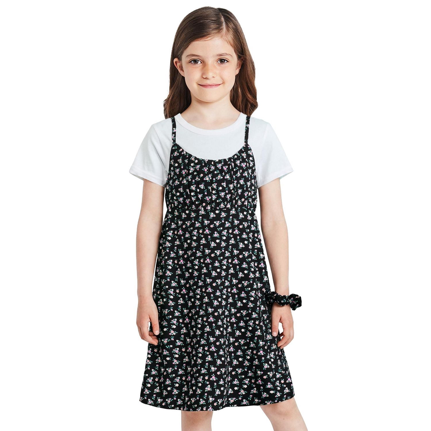 George Girls' Three Piece T-Shirt and Dress Set