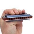thumbnail image 4 of 10 Hole Harmonica, Fuller Sound Aging Prevention Diatonic Harmonica  For Playing Blue, 4 of 8