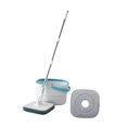 thumbnail image 2 of Lipstore Mop and Bucket Set Flat Head Dust Mops Stainless Degree Rotating Microfiber Mops with 2 Mop Pads, 2 of 8