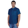 thumbnail image 1 of Atasi Short Kurta Mandarin Collar Tee Solid Short Sleeve Henley Shirt With Pocket, 1 of 7