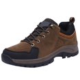 thumbnail image 2 of XIMIN Chaussures à Enfiler pour Hommes et Femmes en Suède, Chaussures de Marche Légères Antidérapantes et Imperméables, Chaussures de Course, de Randonnée et de Randonnée, Espadrilles Décontractées d'Extérieur (10.5, Brun), 2 of 4