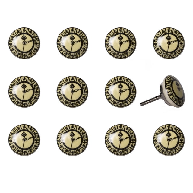 KNOB-IT VINTAGE HANDPAINTED CERAMIC KNOBS (12-Pack) K3996