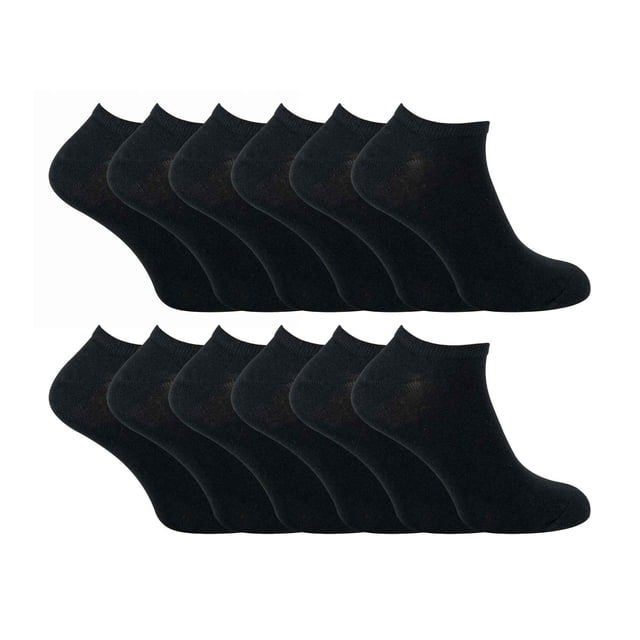 Sock Snob - 12 Pair Multipack Mens Quarter Trainer Socks