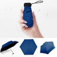 thumbnail image 2 of Flat Lightweight Umbrella Parasol Folding Sun Umbrella Mini Umbrella, 2 of 2