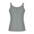 thumbnail image 5 of Yuyuzo Plus Size Tank Tops for Women Ribbed Knit Sleeveless Crop Tops Round Neck Slim Fitted Soft Base Layer Camis Tees, 5 of 5