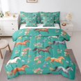 thumbnail image 1 of YST Horse Comforter Set, 7-Piece Farmhouse Western Animals Bedding Ensemble, King, 1 of 5
