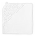 thumbnail image 2 of Necessities by Tender Tyme Muslin & Terry Cotton Hooded Towel - Grey Stars, 2 of 2