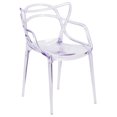 thumbnail image 3 of Lot de 4 pièces - Chaise auxiliaire empilable transparente de la série Nesting, 3 of 9