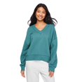 thumbnail image 1 of No Boundaries Women's Oversized V-Neckline Popover, 1 of 6