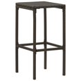 thumbnail image 2 of vidaXL Tabourets de Bar avec Coussins 4 Pcs Rotin Poly Brun, 2 of 5