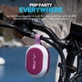 thumbnail image 3 of JLab Pop Party Haut-Parleur Bluetooth Portable, 5 W, 8 Heures d'Écoute, Éclairage RVB, Anti-Éclaboussures, Mûre, 3 of 11