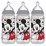 NUK Smooth Flow Disney Bottles, 3x10oz Bottles
