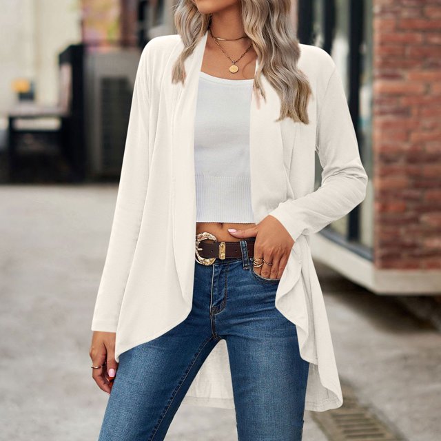 Soki Womens Cardigan Fall Spring Lightweight Jacket Summer Long Sleeve Kimono S-2XL