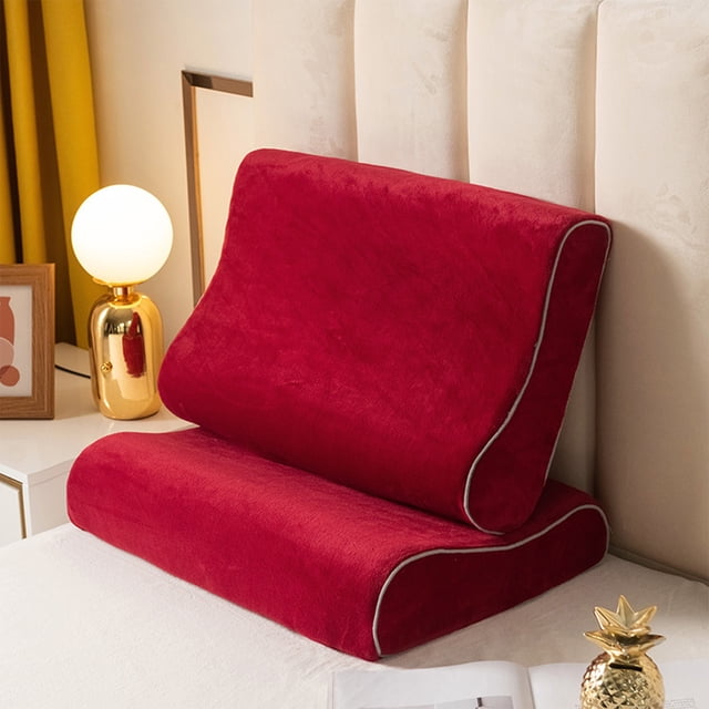 EGNMCR Milk Velvet Sleep Memory Neck Pillow Core Pillowcase, Soft And Comfortable, Memory Neck Pillow Pillowcase Keeps Warm, Fall And Winter Pillowcase, Soft And pillowcase pillowcase