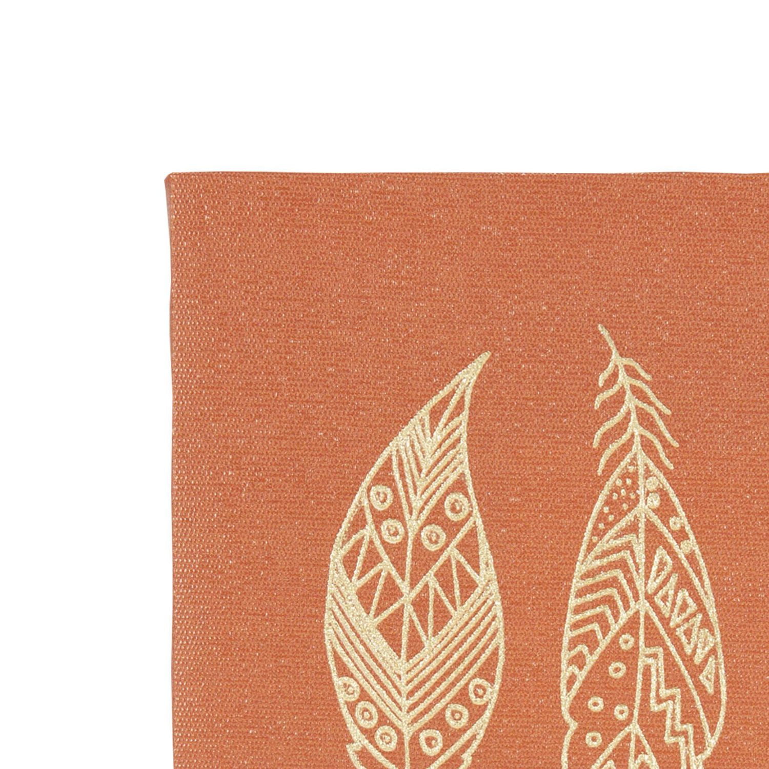 Toile embellie plumes
