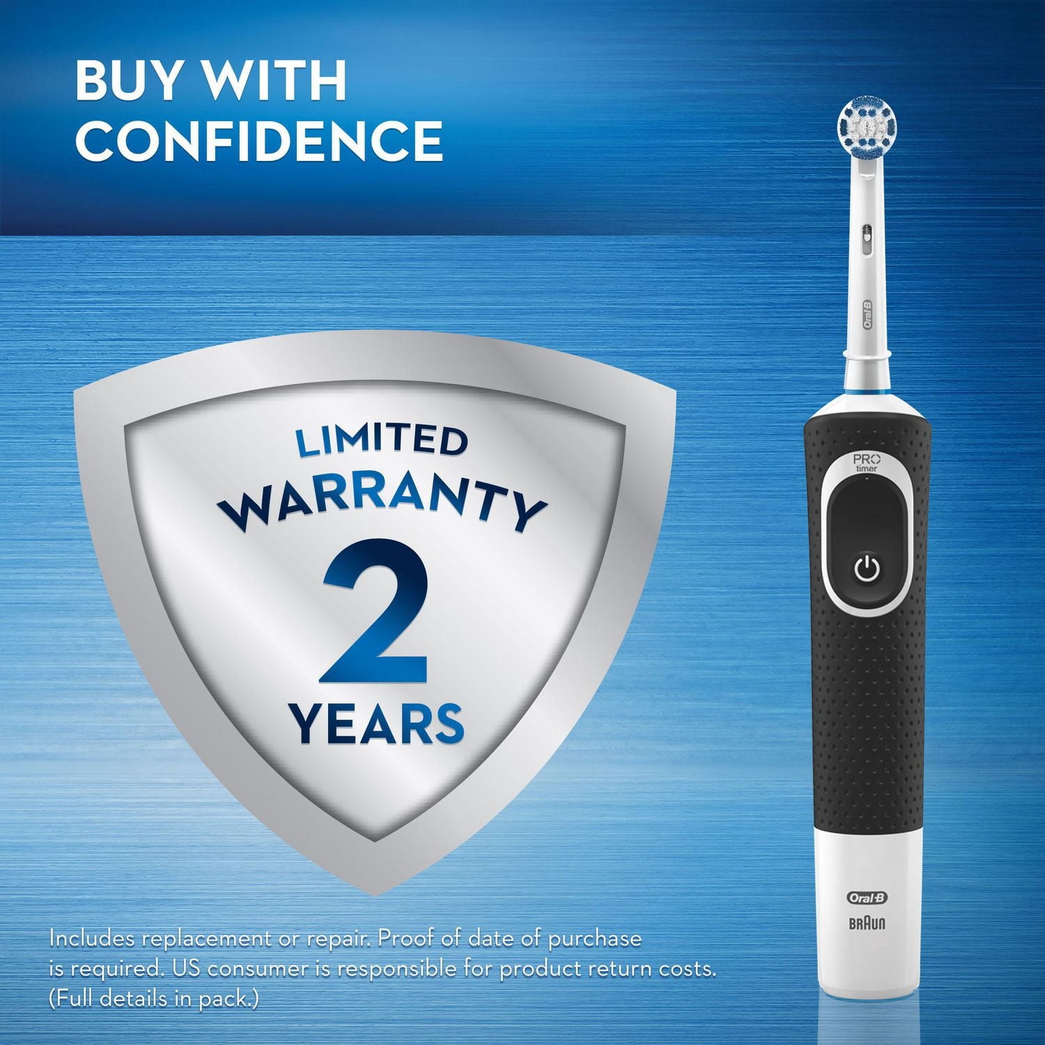 Brosse à dents électrique rechargeable Oral-B Pro 500 Precision Clean