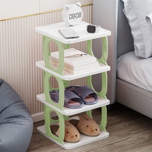 Chmadoxn Shoe Rack for Closet, Rack Shoe Organizers For Closet Plastic Shoe Storage Box For Entryway Living Room Sturdy Stackable Sneakers Cabinet Bins Plastics shoe rack