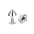 thumbnail image 1 of Unique Bargains Rivets à Visser 9x6mm en Cuir Solide Ton Argent 20 Ensembles, 1 of 5