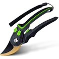 thumbnail image 1 of Pruning Shears, Professional Bypass Cutting Principle Stainless Steel Pruning Blade, Variable Handle Opening At 2 Levels, With Sponge Handles, 1 of 5