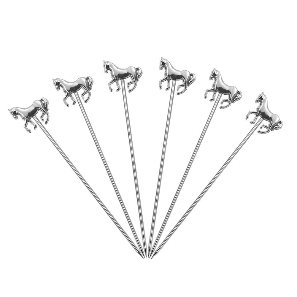 Aspire 12PCS Stainless Steel Martini Picks / Cocktail Party Picks - Horse