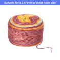 thumbnail image 4 of Unique Bargains Gradient Cake Cotton Acrylic Wool Mixed Orange Yarn, 300g, 3 Pack, 4 of 8