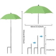 thumbnail image 2 of Protective Cover for Outdoor Shade Umbrella - Garden Sunshade for Potted and Garden Beds - Durable Metal and Polyester Liner Rotatable Top for Enhanced Sun, 2 of 7
