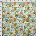 thumbnail image 3 of oneOone Cotton Flex Peach Fabric Florals Craft Projects Decor Fabric Printed By The Yard 40 Inch Wide, 3 of 4