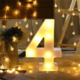 thumbnail image 1 of Vaidha Remote Control Alphabet Letter Lights LED Light Up White Plastic Letters Standin, 1 of 2