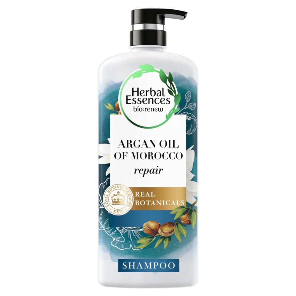 Shampooing sans parabènes Herbal Essences Répare + renforce à l’huile d’argan, 600 mL