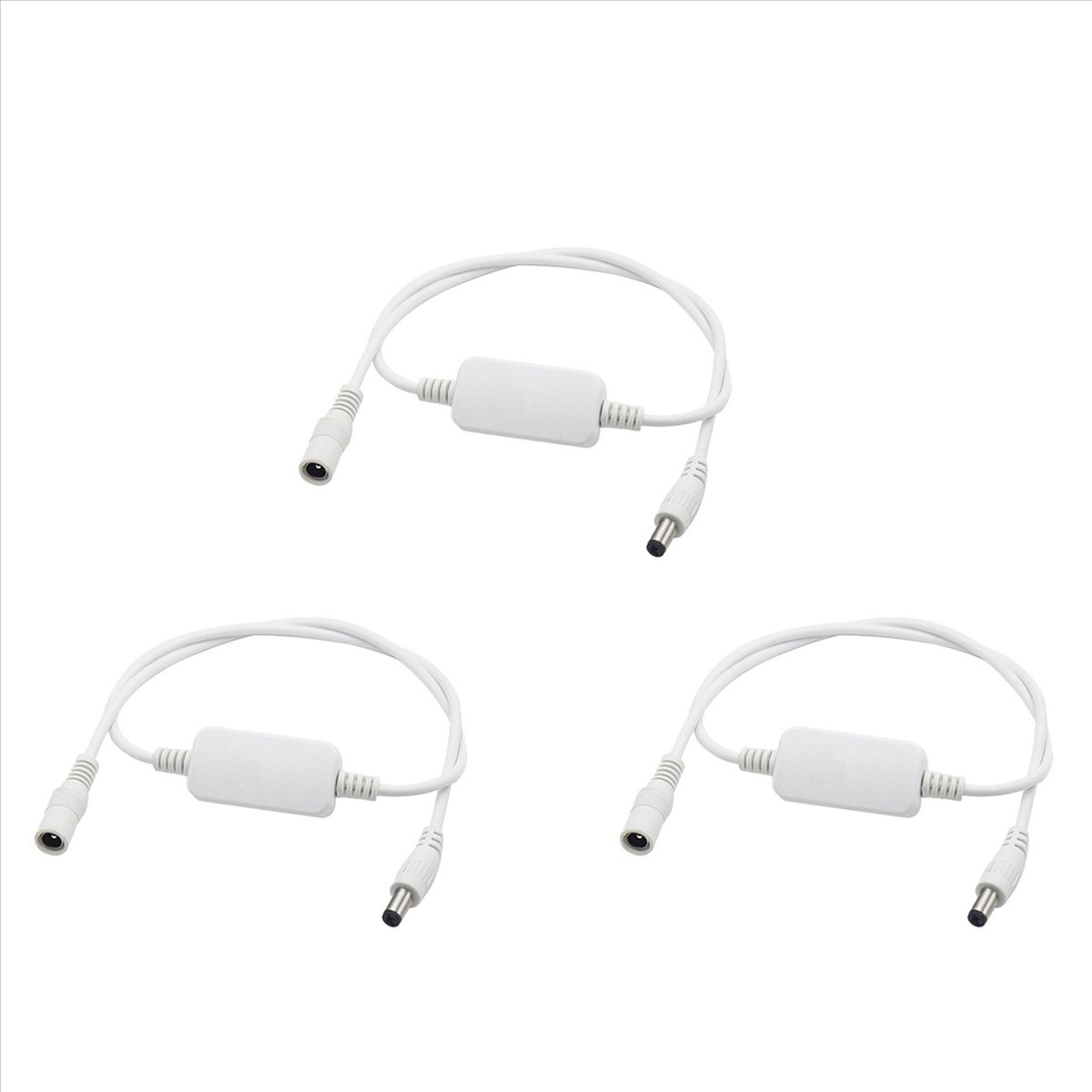 3X 24 Hour Auto Reboot Router Routing Timer Reset Tool DC Power Timing Fiber Modem Router DC Power Manager White,3 x Router restart line,White