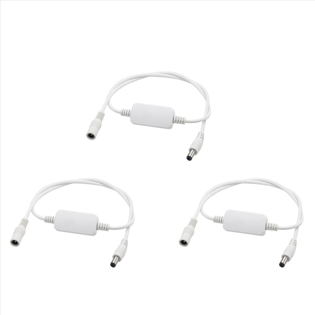 3X 24 Hour Auto Reboot Router Routing Timer Reset Tool DC Power Timing Fiber Modem Router DC Power Manager White,3 x Router restart line,White