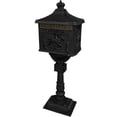 thumbnail image 3 of Mail Box Heavy Duty Mailbox Postal Box Security Cast Aluminum Vertical Pedestal, 3 of 5