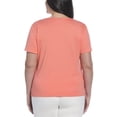 thumbnail image 4 of RAFAELLA Women's Square Neckline Short Sleeve Tee Shirt, 4 of 5